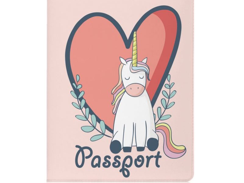 Обложка для паспорта Единорожка Love