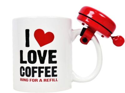 Кружка со звонком Love coffee