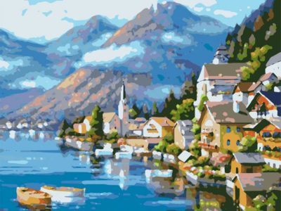 Картина по номерам Альпийская деревня