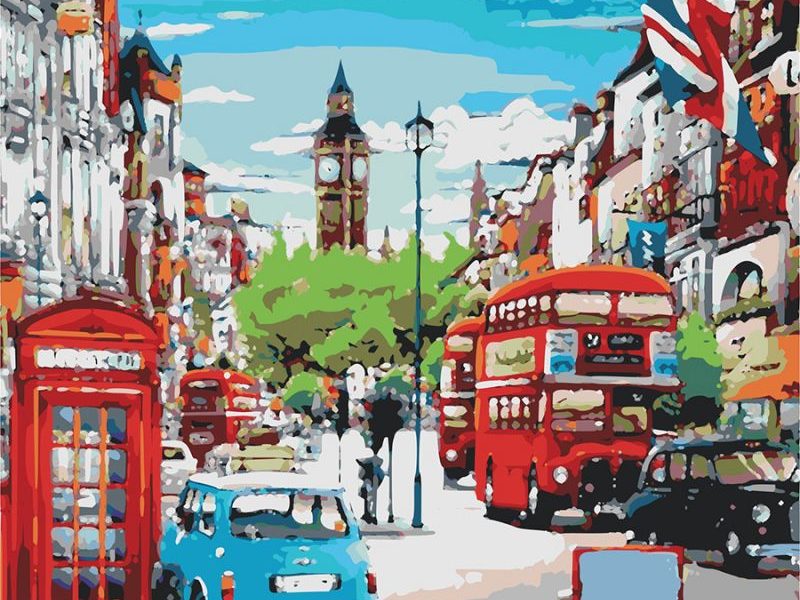 Картина по номерам Красочный Лондон