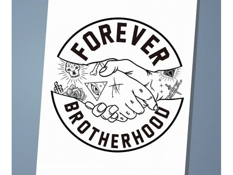 Обложка на паспорт Forever brotherhood